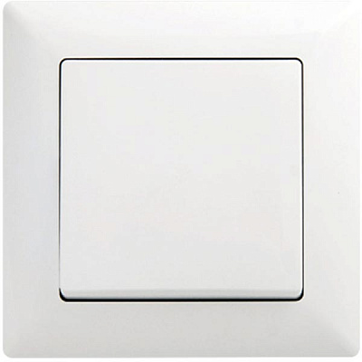 Выключатель одноклавишный Gunsan Visage без подсветки 10 А 250В IP20 белый