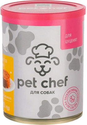 Паштет консервований для цуценят для усіх порід м’ясний з куркою 360 г