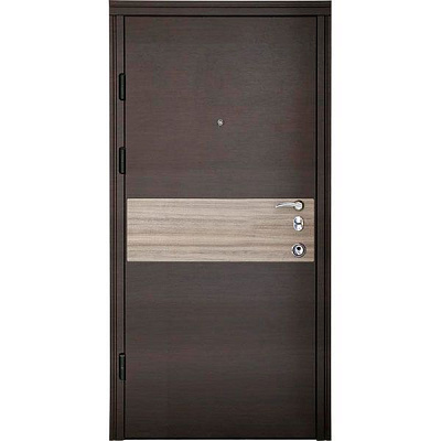 Двері вхідні Minika Венге темний дуб кантрі 2050x860 мм ліві