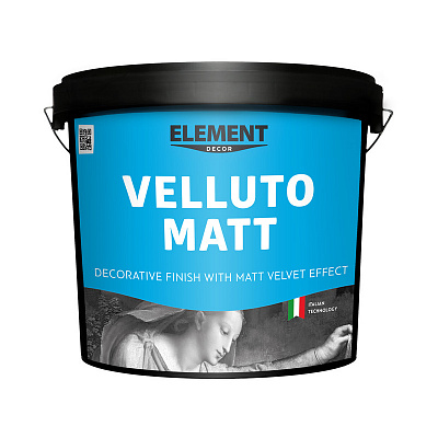 Element Decor Декоративне покриття шовковисто-матове Element Decor Velluto Matt 1 кг з ефектом оксамиту