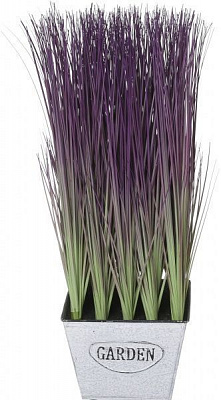 Растение искусственное в горшке Мискантус 46 см фиолетово-зеленый