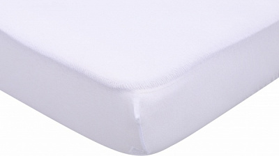 Простирадло трикотажне на резинці 90x200 см білий Homeline
