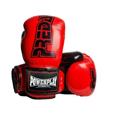Боксерські рукавиці PowerPlay р. 12 12oz 3017_12 червоний із чорним