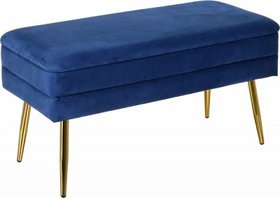 Сундук-пуф Pierre 79,5х37,5х42 см синий 