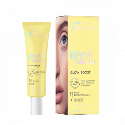 Крем для лица день-ночь Bielenda Good Skin 2,5% гликолевая кислота + феруловая кислота + вит C 50 мл