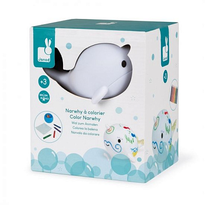 Игрушка для купания Janod Рисование. Нарвал J04726