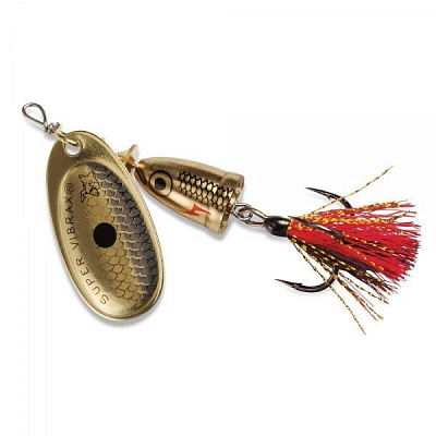 Блесна Blue Fox BFX 2 GSDX VIBRAX FOXTAIL, 5,5см 6 г gold