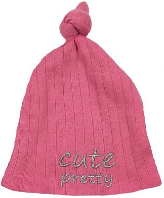 Шапочка дитяча Danaya з вишивкою р.46 рожевий ЗО20-73/1