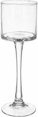 Свічник скляний 28х9 см