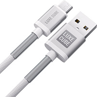Кабель Luxe Cube 1 м серый (USB MICRO TO USB SPRING GREY)