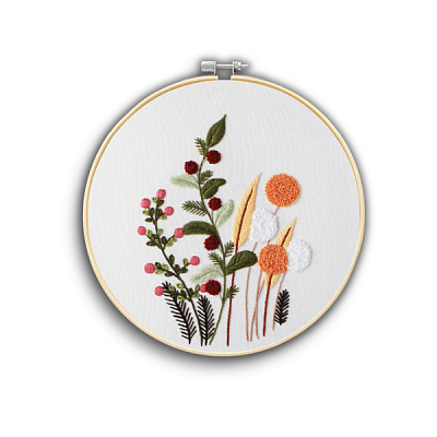 Набор для вышивания гладью Следы лета