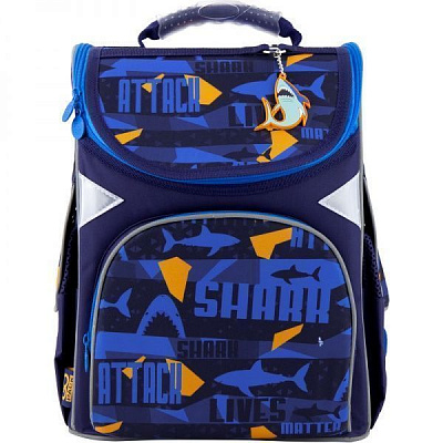 Рюкзак школьный GoPack Education каркасный 5001-15 Shark 44601
