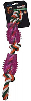 Іграшка для собак AnimAll GrizZzly 9990 дентал з канатом Сова-2 колір в асортименті