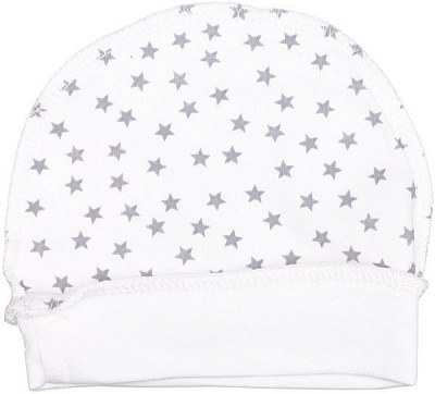 Шапочка детская Bambinelli серая звездочка белый с рисунком