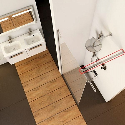 Держатель стекла Ravak W Set -90 Wall/Corner GWD01000A094