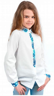 Вышиванка Эдельвика 192-19/09 р.146 белый 192-19/09 