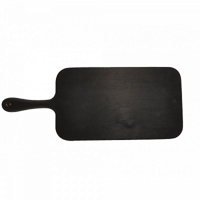 Доска сервировочная c ручкою из цельного дерева с обжигом 37х19 см Tarkus