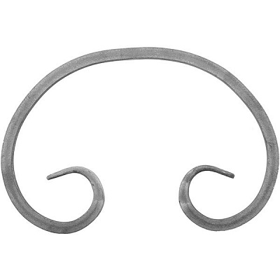 Завиток 250х125 мм квадрат 10х10 мм 10.106