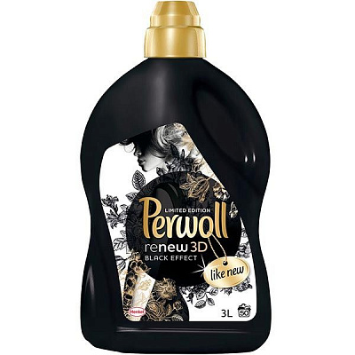 Гель для стирки Perwoll 3D Black Effect 3 л