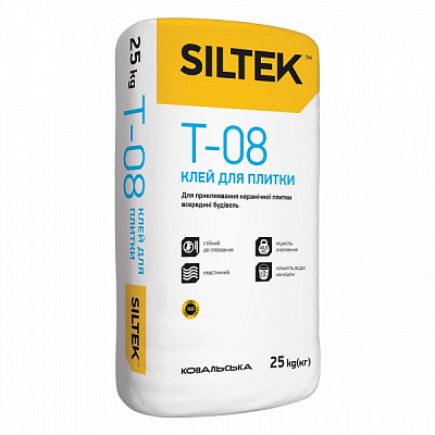 Клей для плитки Siltek T-08 25кг