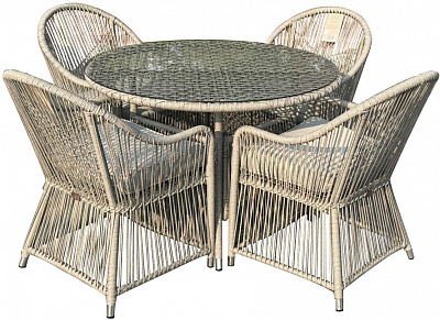 Комплект меблів Bella Vita зі штучного ротанга Анджело бежевий