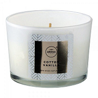 Свеча ароматическая Aroma Home Cotton Vanilla 