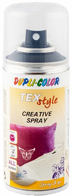 Эмаль аэрозольная Dupli-Color для текстиля черный мат 150 мл
