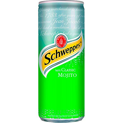 Безалкогольный напиток Schweppes Мохито 0,33 л (5449000171351) 