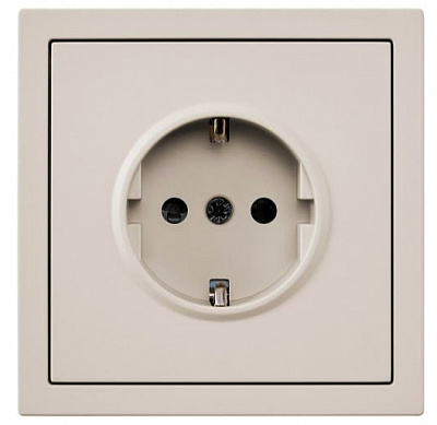 Механізм розетки побутова із заземленням HausMark Juna IP20 пісочна/бежевий 7041-1888U2-124BQC