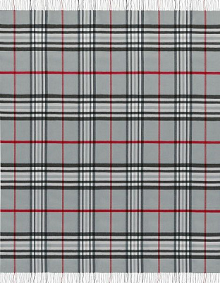 Плед Plaid 130x170 см серый с рисунком Billerbeck 