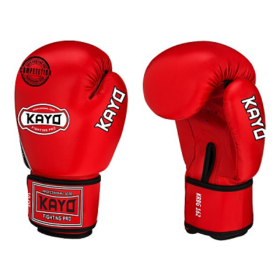 Боксерські рукавиці KRBG -162 RED leather-12 12oz червоний