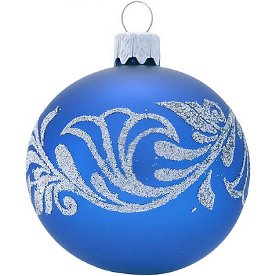 Куля скляна d60 3042Н синій