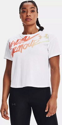 Футболка Under Armour Live Chroma Graphic Tee 1366006-100 р.L білий