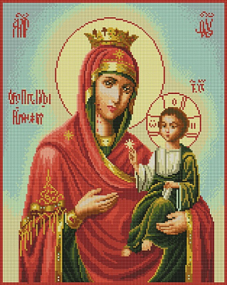 Алмазная мозаика Матерь Божья 40x50 см DBS0035 Brushme 