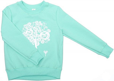 Світшот Маленькие люди 5 р.104 м'ятний