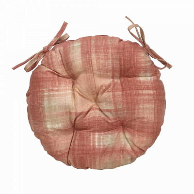 Подушка на стул Paris Клеточка терракот D40 La Nuit