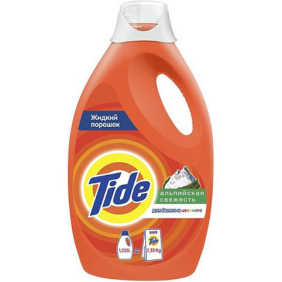 Гель для машинной и ручной стирки Tide Альпийская свежесть 1,235 л