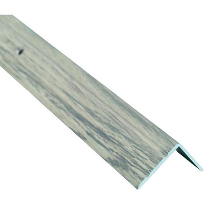 Профиль алюминиевый Braz Line рифленый 20 мм 24.5x2700 мм дуб испанский