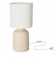 Настольная лампа декоративная Candellux INER 1x40 Вт E14 белый/бежевый 41-79879