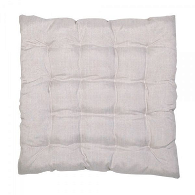 Подушка на стул Гавана квадратная стеганая 37х37х5 бежевая