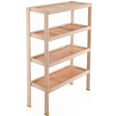 Стеллаж деревянный 120х80х30 см