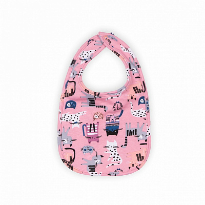 Слюнявчик-передник GABBI FR-23-1-1 котики розовый 13873