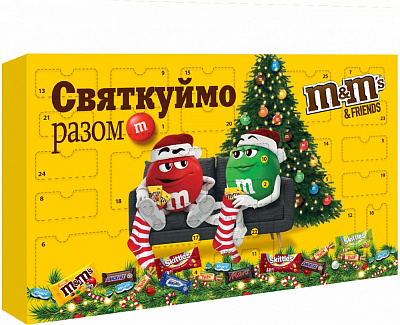 Набор M&M's Адвент-календарь Рождественский 463 г