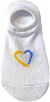 Следы унисекс Molly Сердце патриотические р. 20–22 белый 