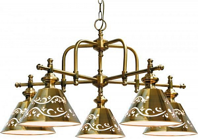 Подвес Arte Lamp KENSINGTON A1511LM-5PB 5x40 Вт E14 золотой 