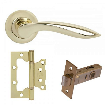 Комплект фурнитуры без запирания Comit Super 57675 полированная латунь с петлями