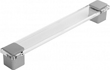 Мебельная ручка 160 мм матовый хром Poliplast 0096TRASVO