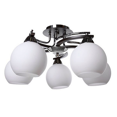 Люстра потолочная Victoria Lighting 5xE27 хром Sirius/PL5 