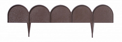 Забор декоративный Prosperplast Garden Line 10000х15х90 мм коричневый