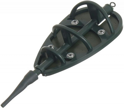 Кормушка 25 г Flat Feeder зеленая поликарбонат